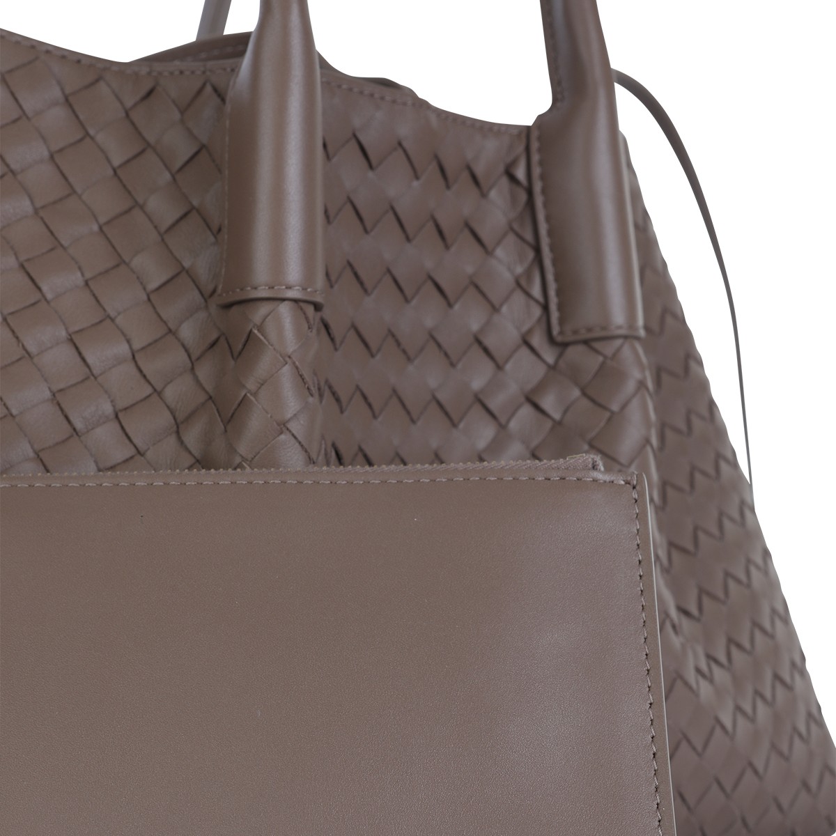 BROWN LEATHER PINACOTECA BAG