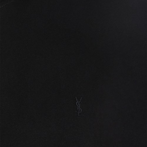 BLACK COTTON T-SHIRT