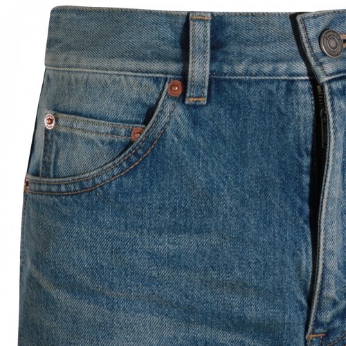 MIDI BLUE COTTON JEANS