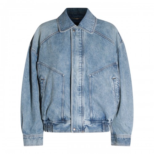 LIGHT BLUE COTTON KNITWEAR