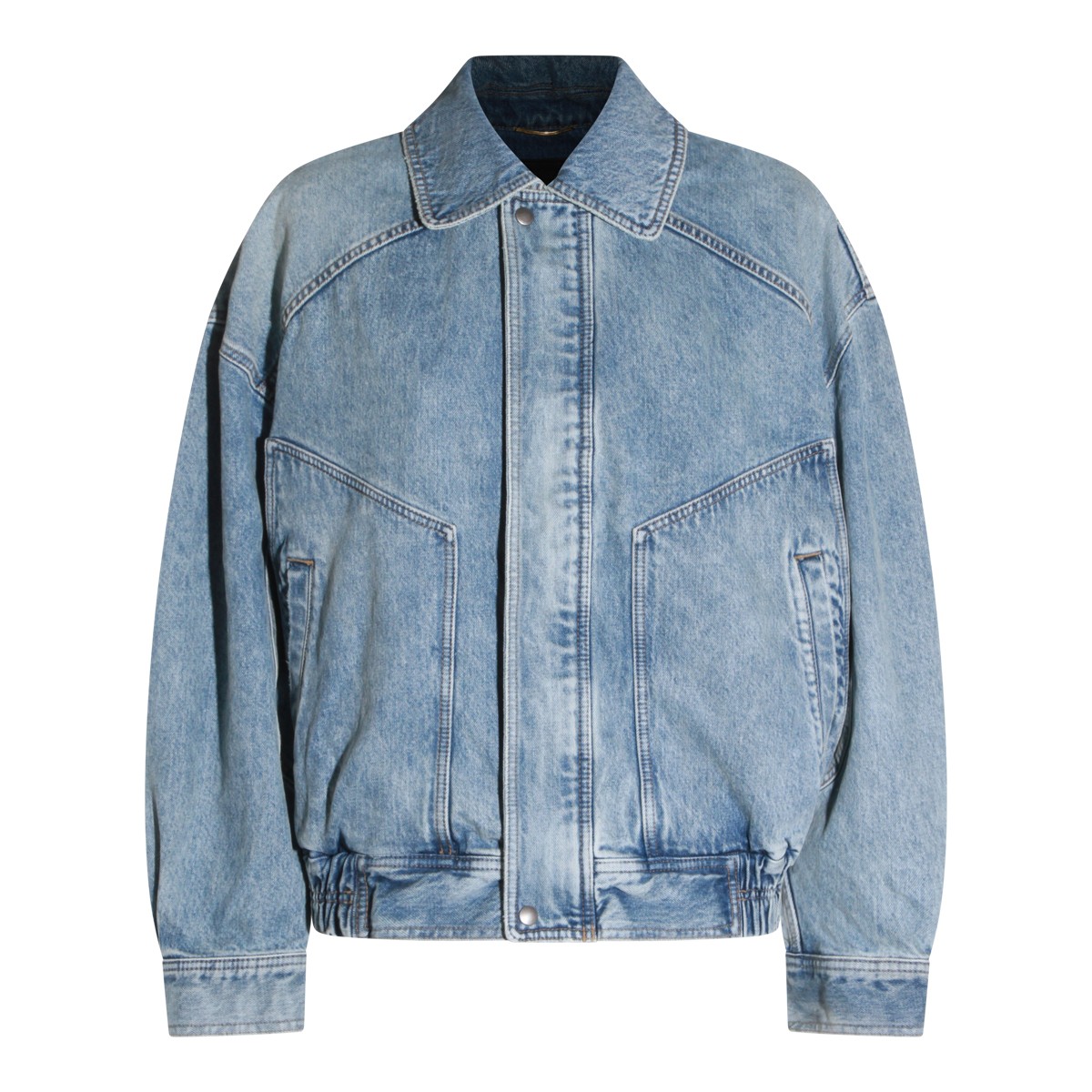 LIGHT BLUE COTTON KNITWEAR