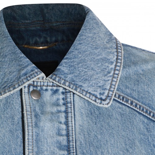 LIGHT BLUE COTTON KNITWEAR