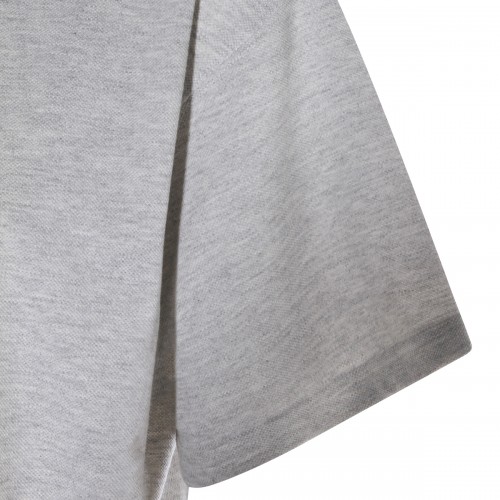 GREY COTTON POLO SHIRT