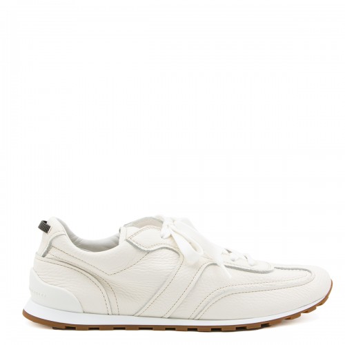 WHITE LEATHER SNEAKERS
