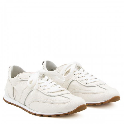 WHITE LEATHER SNEAKERS