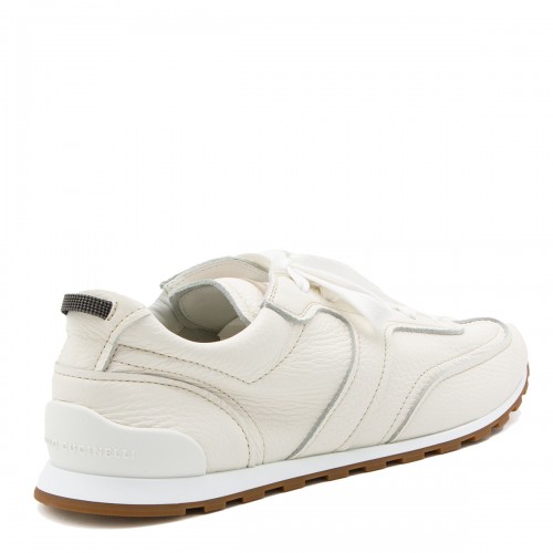 WHITE LEATHER SNEAKERS