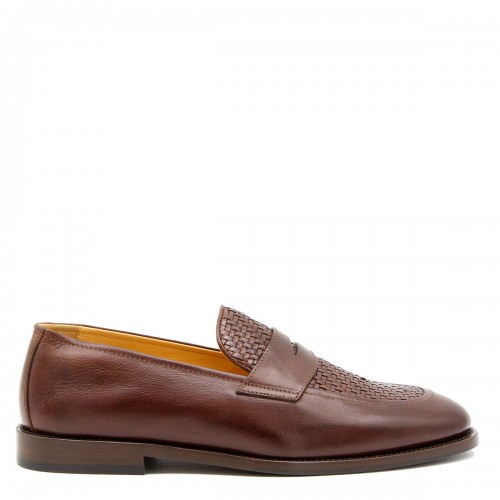 BROWN LEATHER LOAFERS