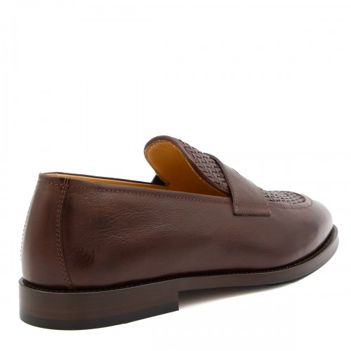 BROWN LEATHER LOAFERS
