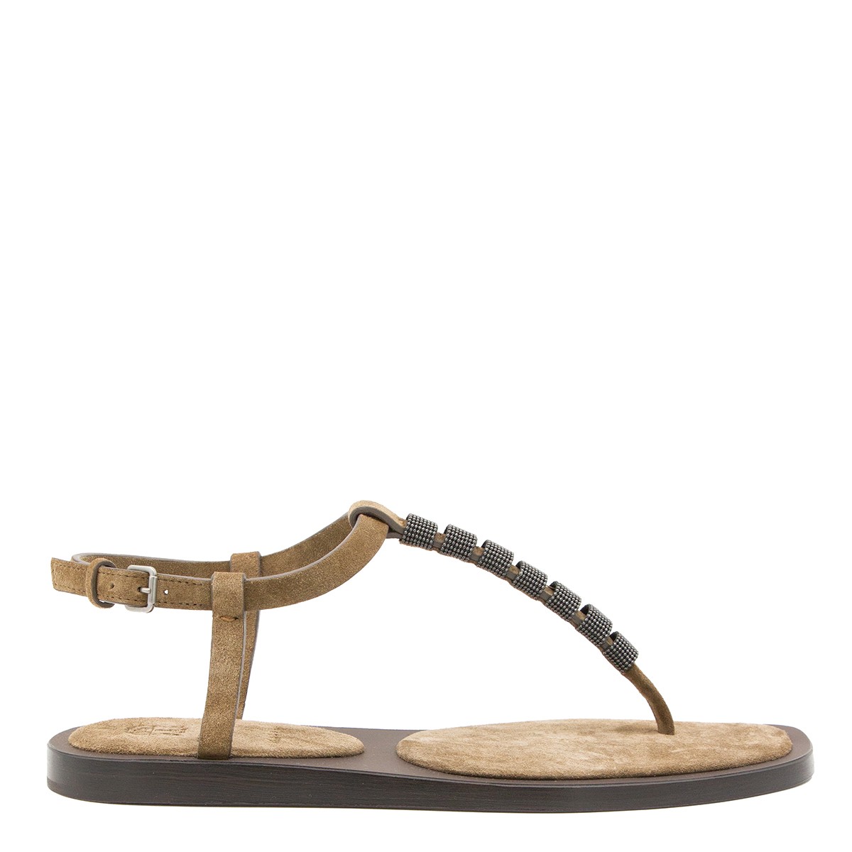 CAMEL LEATHER SANDALS