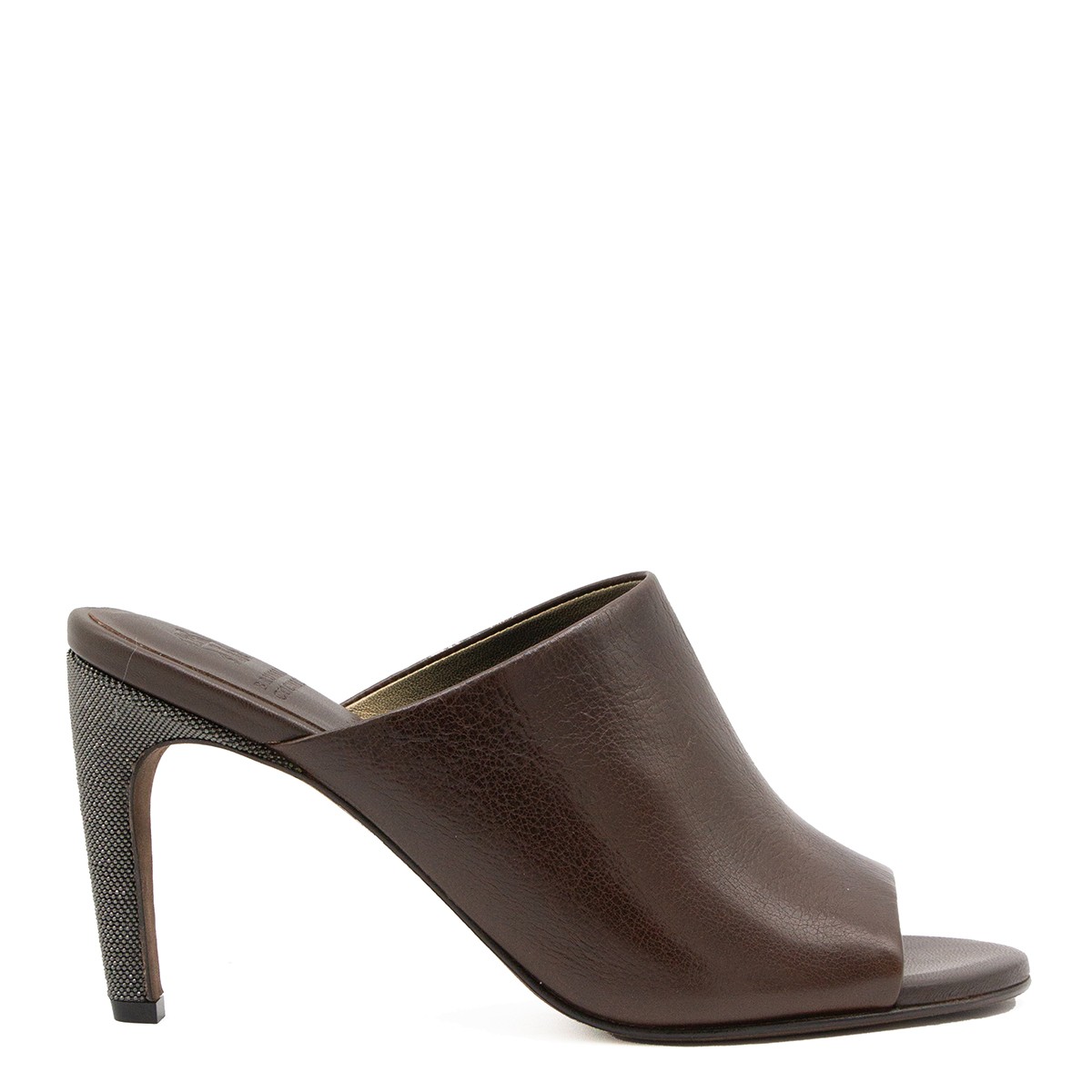 BROWN LEATHER PUMPS