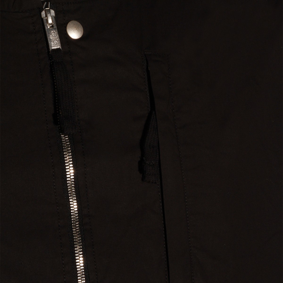 BLACK COTTON CASUAL JACKET