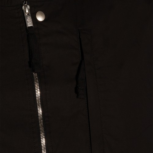 BLACK COTTON CASUAL JACKET