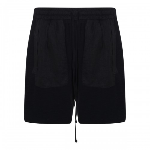 BLACK COTTON SHORTS