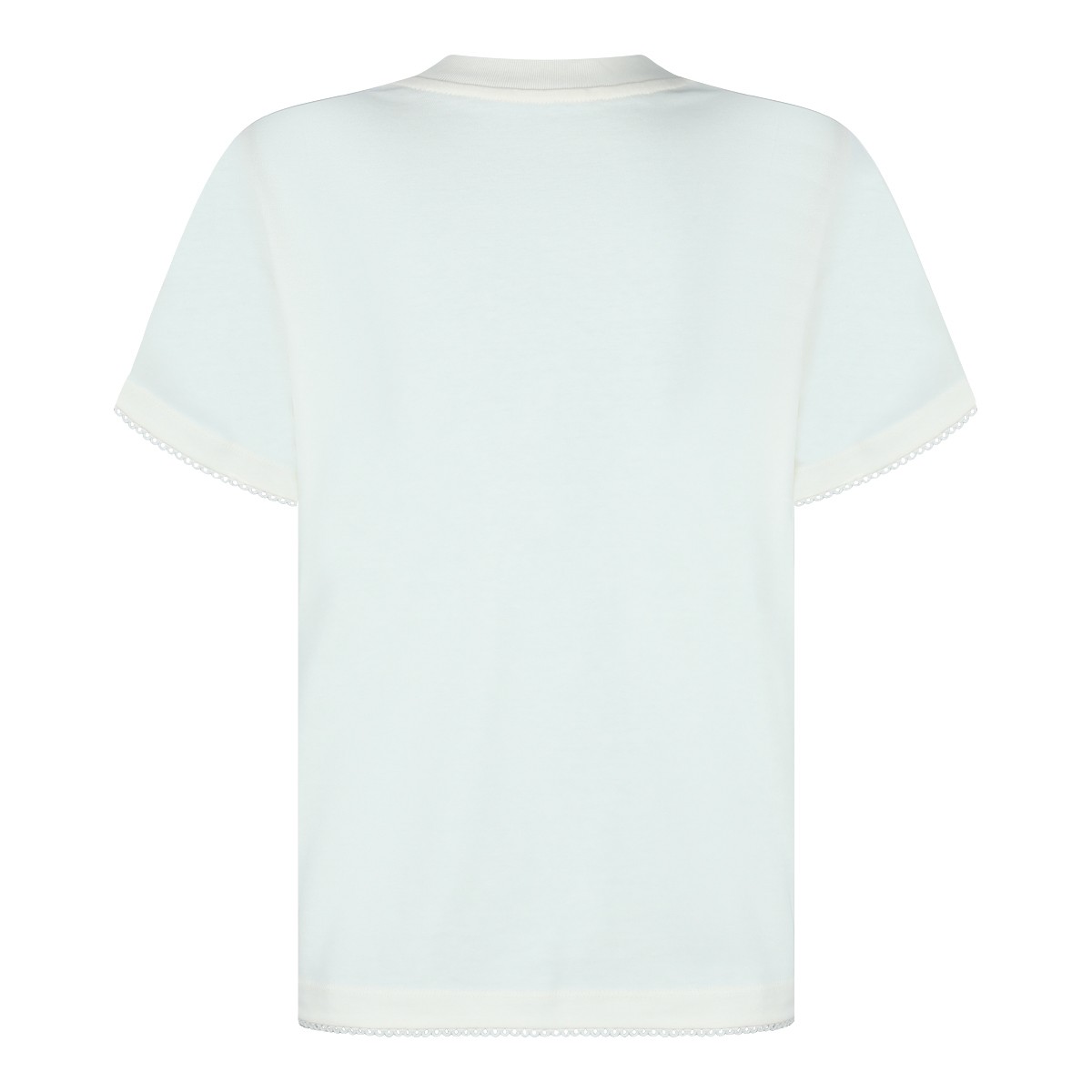 WHITE COTTON T-SHIRT