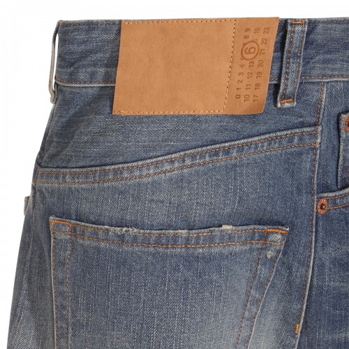 DENIM BLUE COTTON JEANS