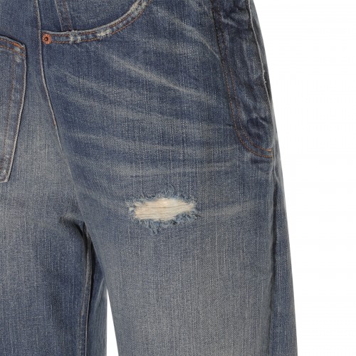 DENIM BLUE COTTON JEANS
