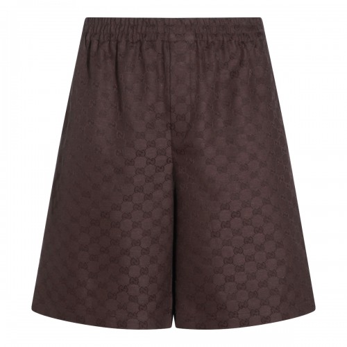 BROWN GG SHORTS