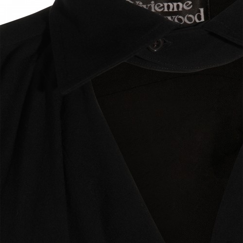 BLACK VISCOSE SHIRT