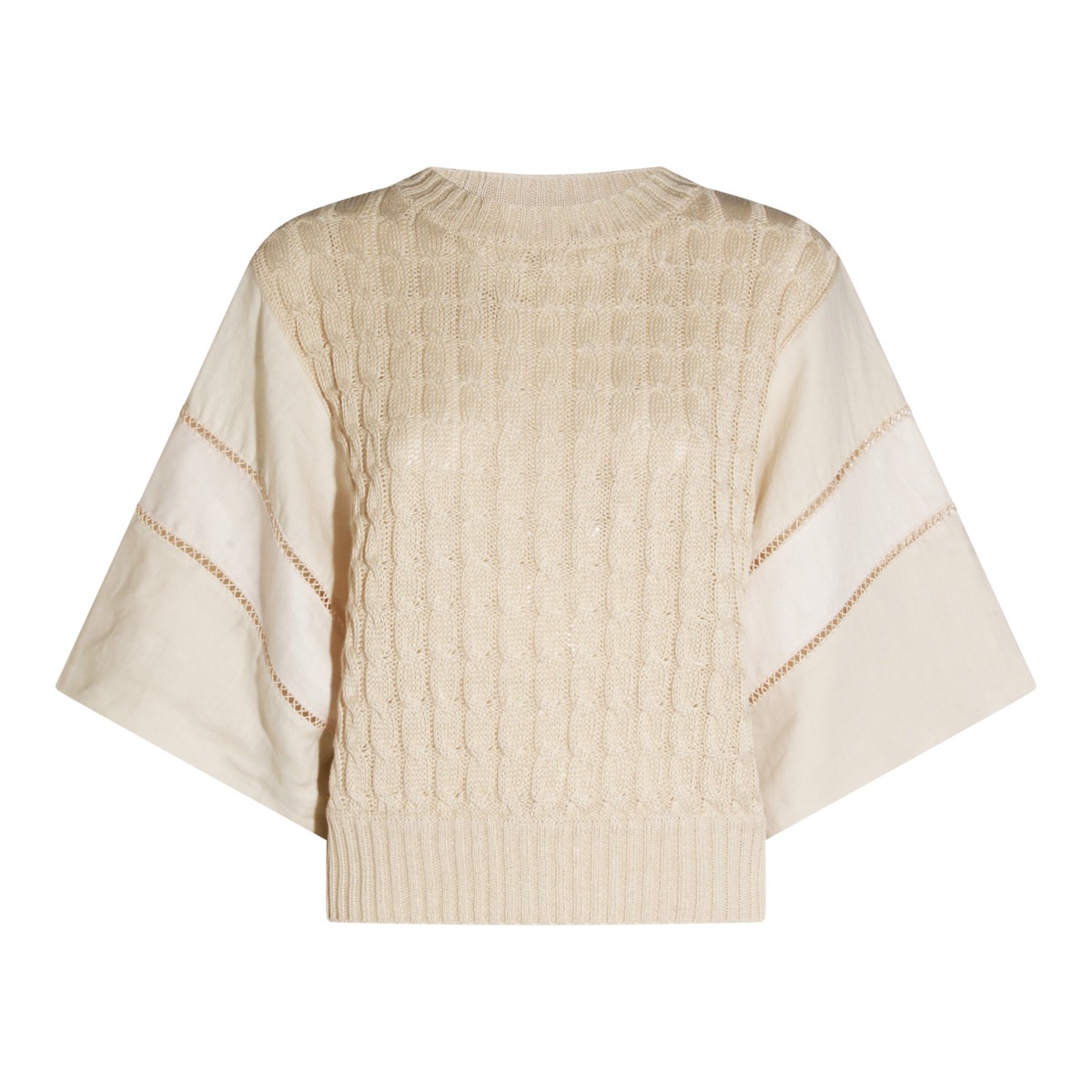 BEIGE LINEN SCATOLA KNITWEAR