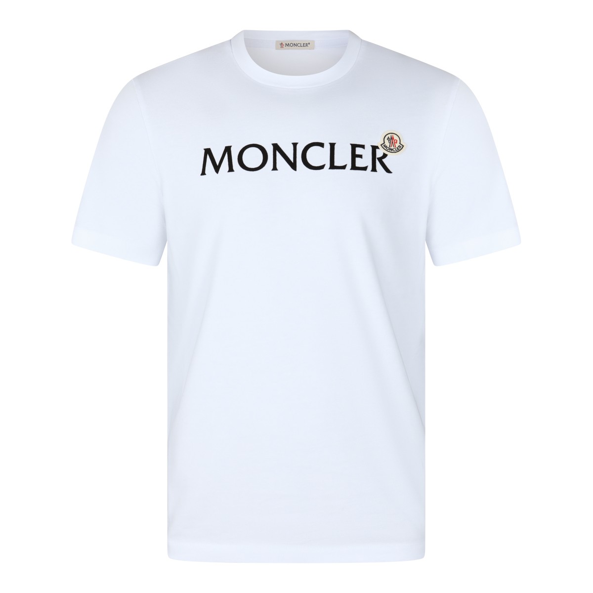 WHITE COTTON LOGO T-SHIRT
