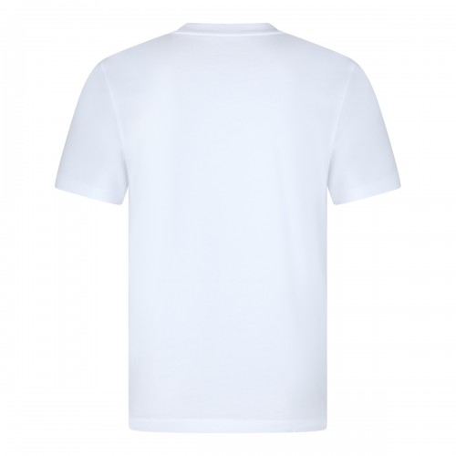WHITE COTTON LOGO T-SHIRT