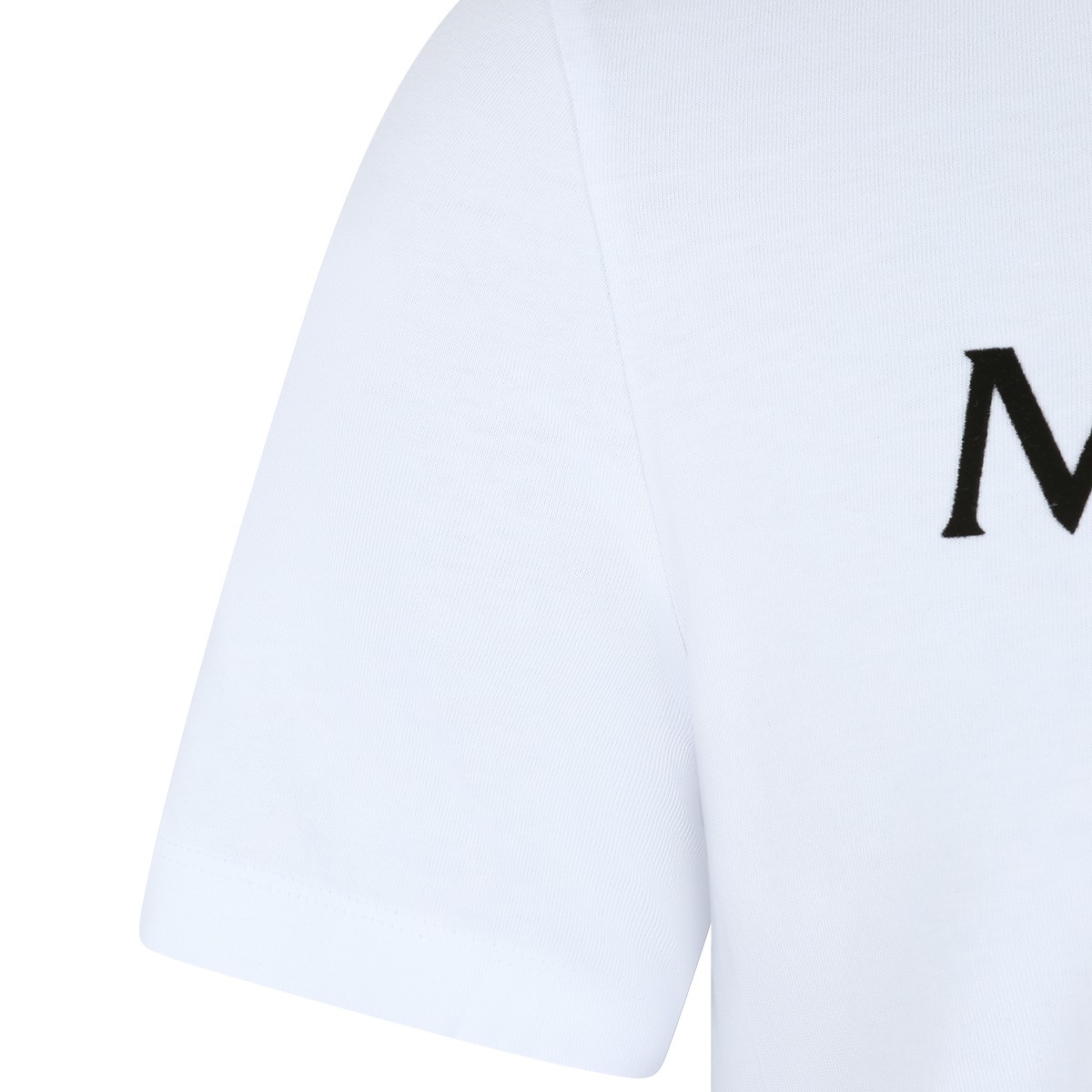 WHITE COTTON LOGO T-SHIRT