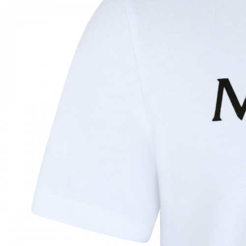 WHITE COTTON LOGO T-SHIRT