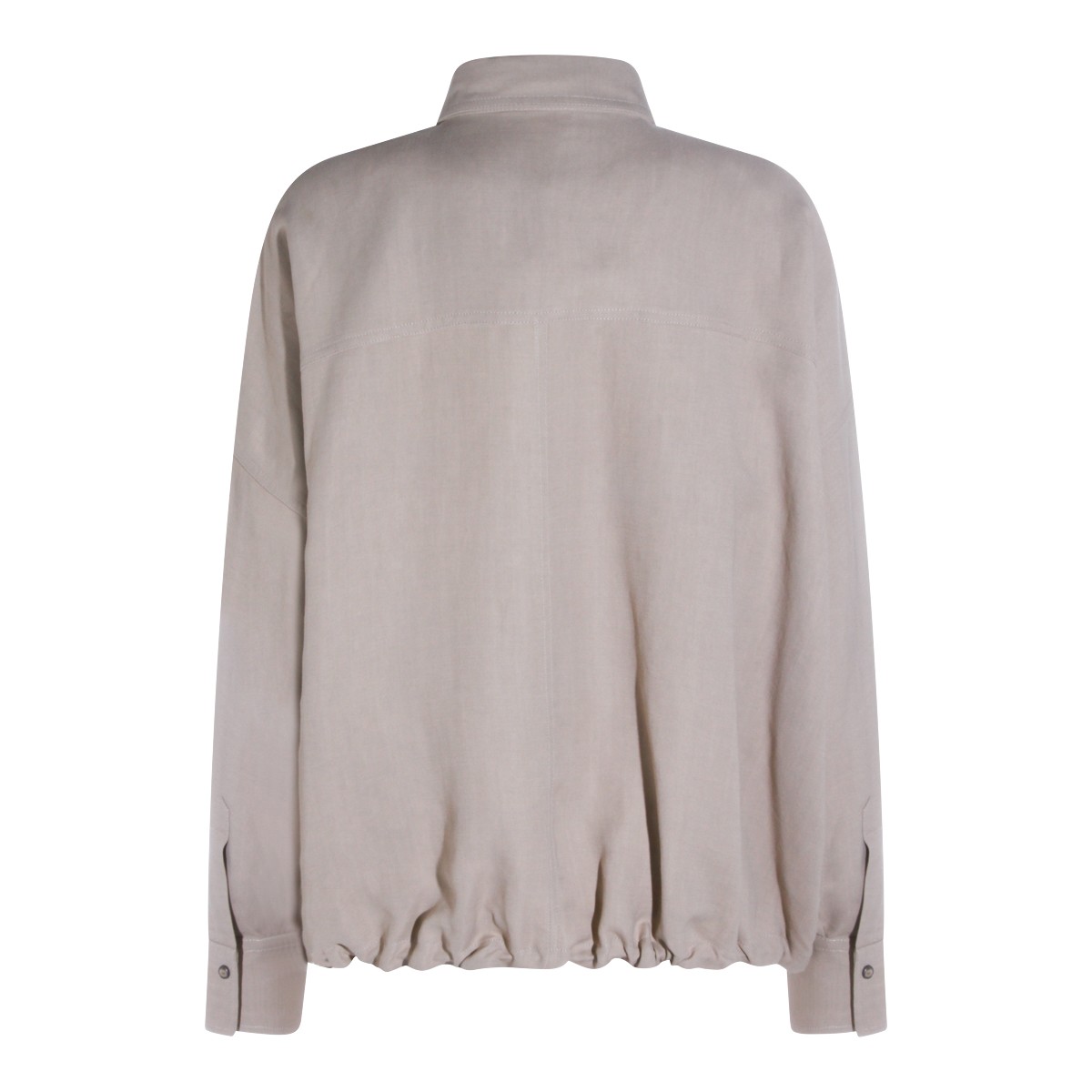 SAND SHELL VISCOSE AND LINEN BLEND...