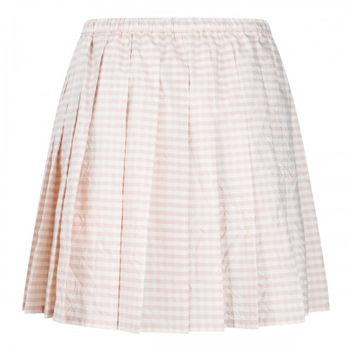 PINK AND WHITE STRIPES COTTON SKIRT