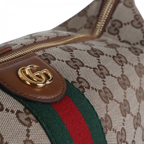 BEIGE VANITY TOP HANDLE BAG