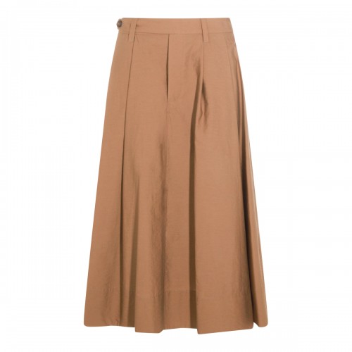 BROWN COTTON SKIRT