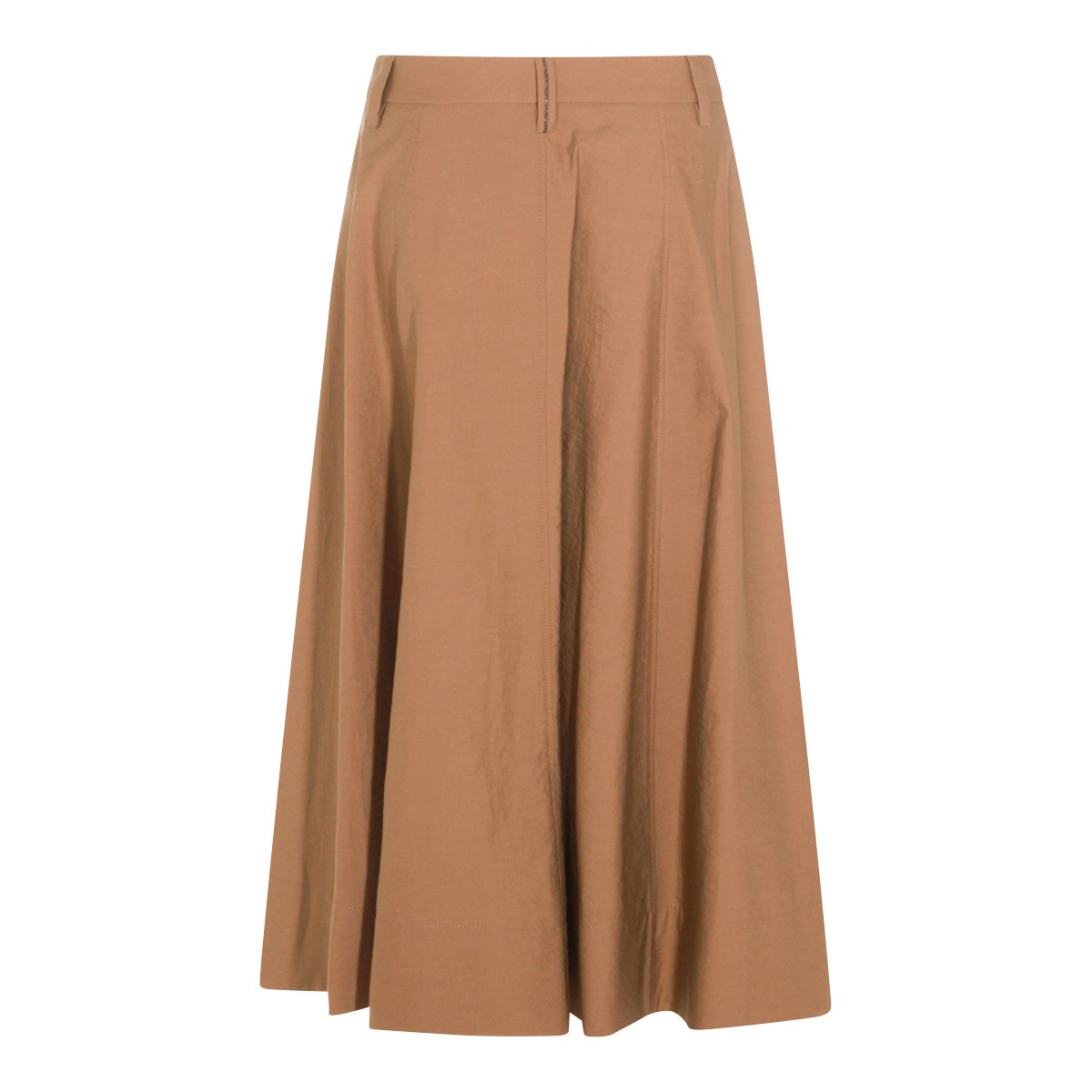 BROWN COTTON SKIRT