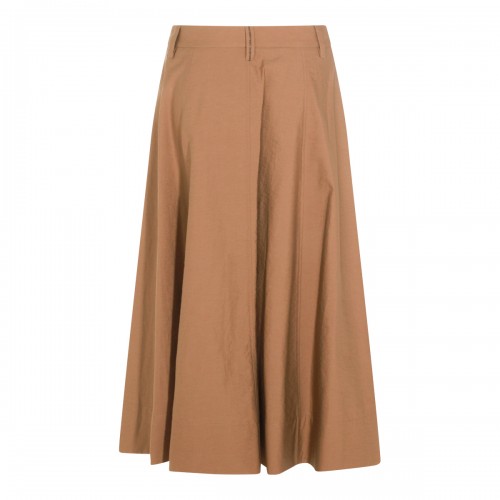 BROWN COTTON SKIRT