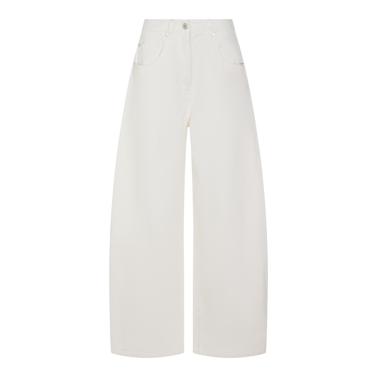 WHITE COTTON PANTS