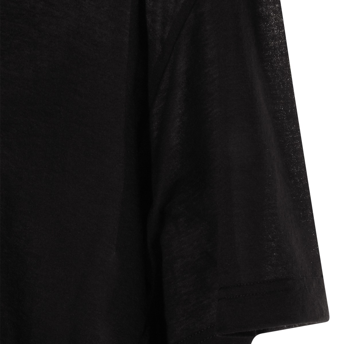 BLACK COTTON T-SHIRT