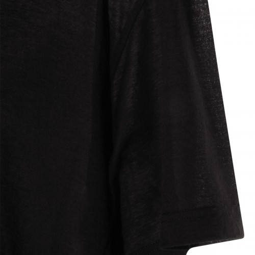 BLACK COTTON T-SHIRT