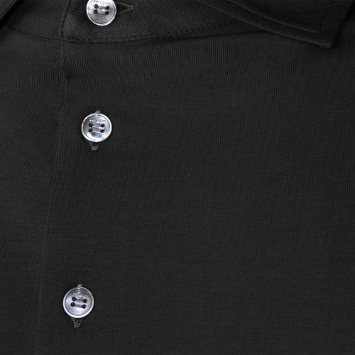 DARK BROWN COTTON POLO SHIRT