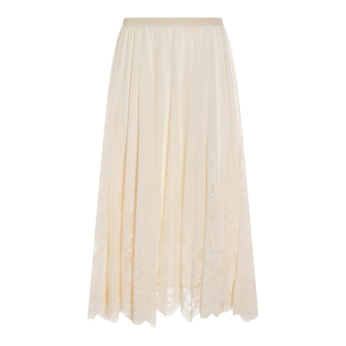 LIGHT BEIGE COTTON SKIRT