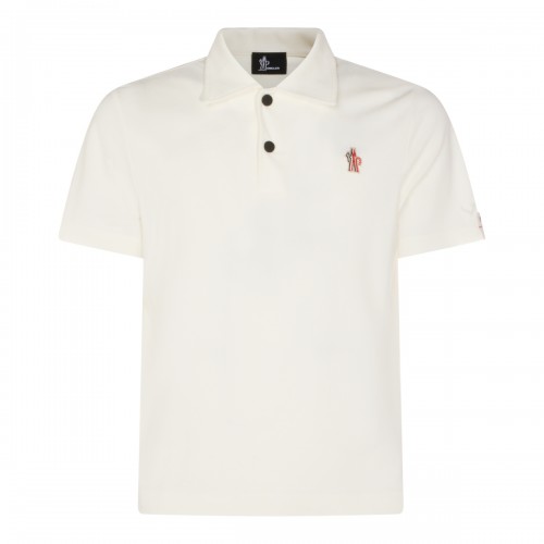 WHITE COTTON POLO SHIRT