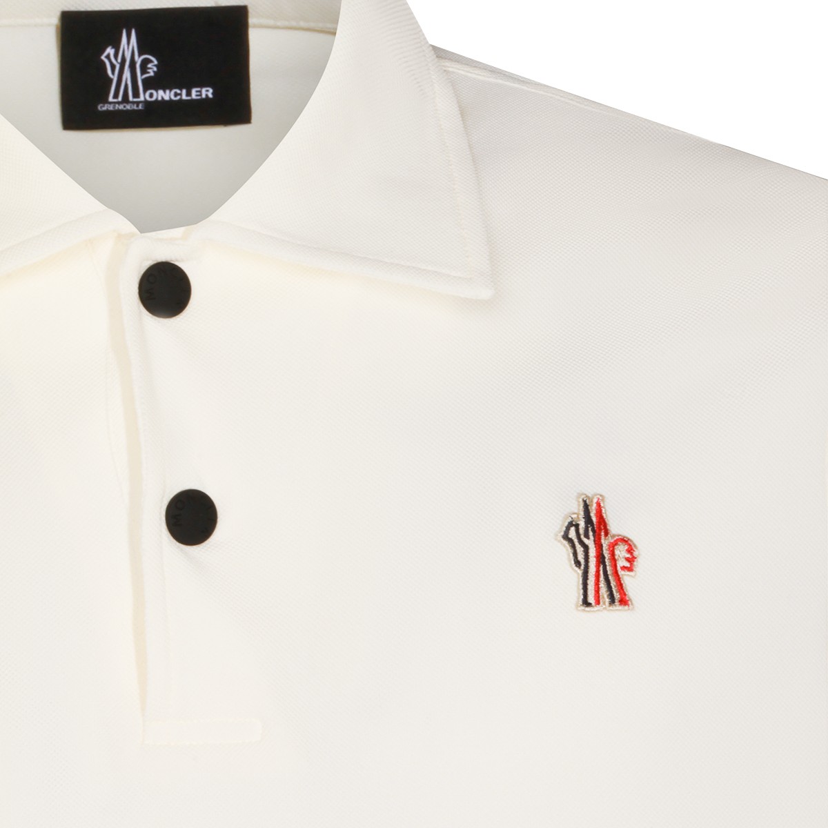 WHITE COTTON POLO SHIRT