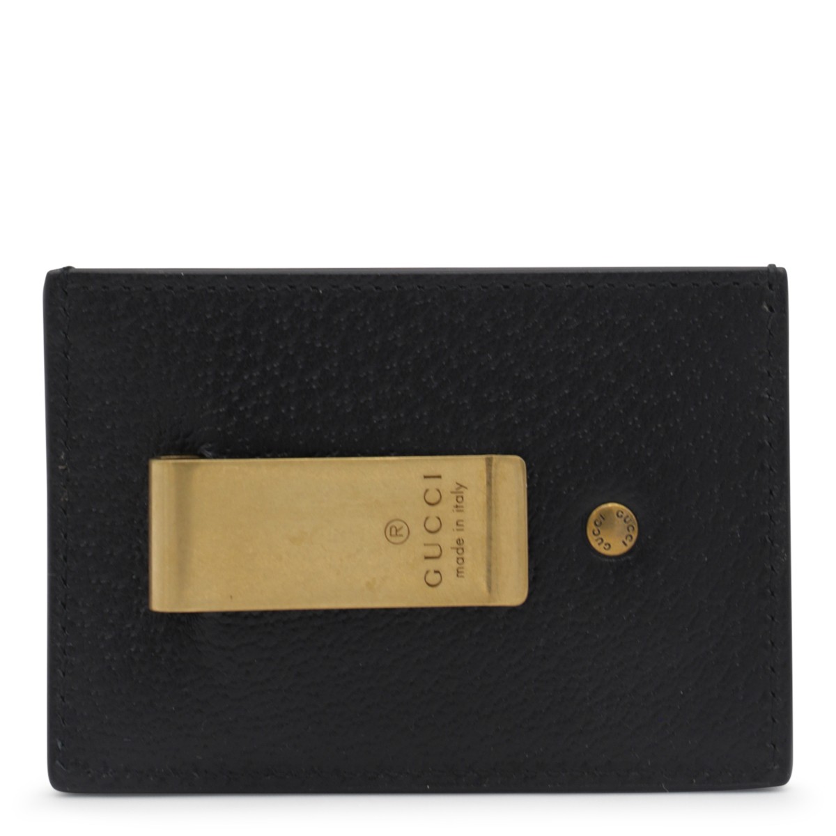 BLACK LEATHER CARD HOLDER