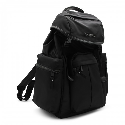 BLACK NYLON BOOKER BACKPACK