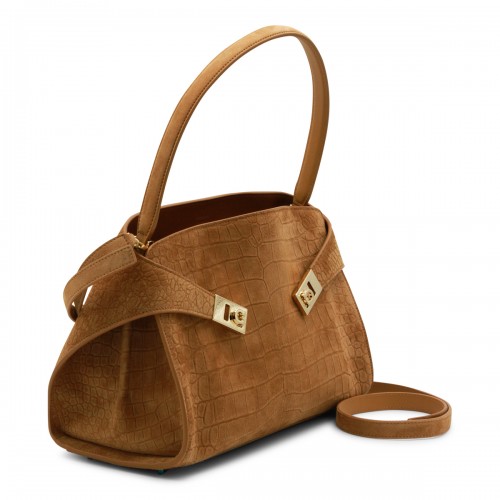 BROWN LEATHER HUG SH S... 2