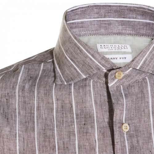 BROWN LINEN SHIRT