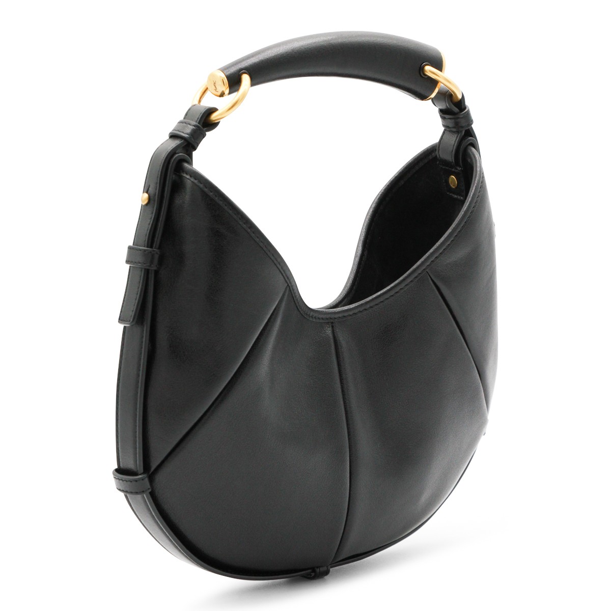 BLACK LEATHER SMALL MOMBASA