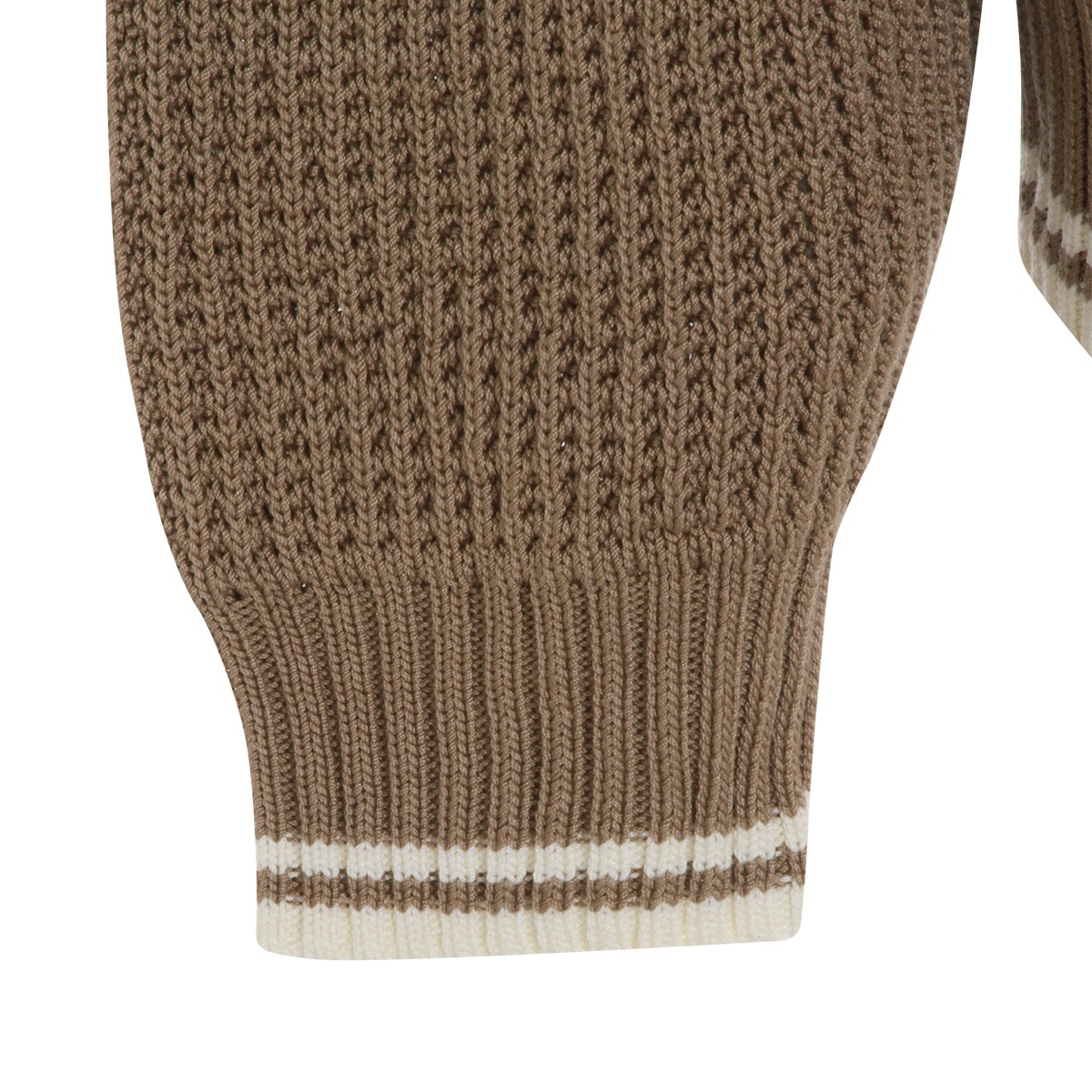 BROWN COTTON KNITWEAR