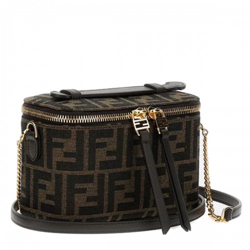 BROWN VANITY TOP HANDLE BAG 2