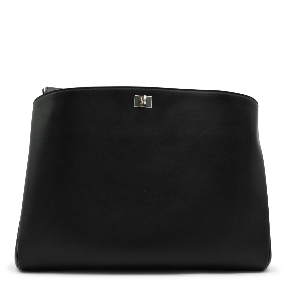 BLACK LEATHER RODEO MEDIUM MESSANGER BAG