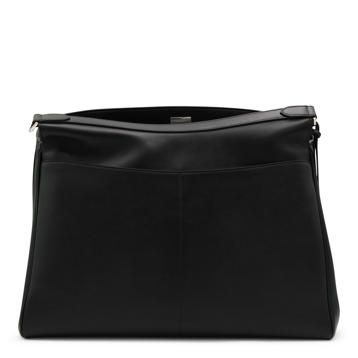 BLACK LEATHER RODEO MEDIUM MESSANGER BAG