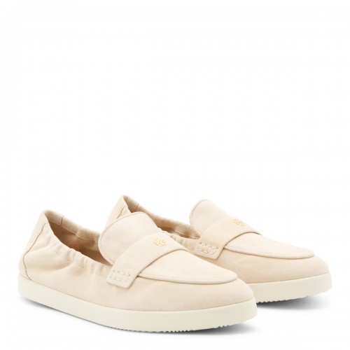 SAND LEATHER LOAFERS